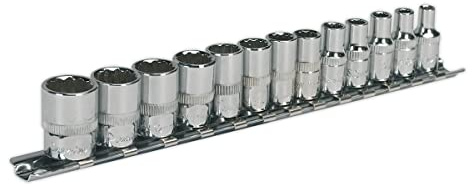 Sealey Premier 12pc 3/8 Sq Drive 12pt WallDrive® Socket Set - AK2682