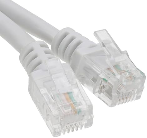 kenable ADSL 2 + Haute Vitesse Broadband Modem câble RJ11 Vers RJ11 5 m Blanc [5 mètre/5m]