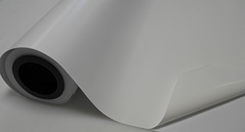 (6,58/m2) Könighaus Weiß Matt Autofolie 300 x 152 cm mit Luftkanälen + Gratis Rakel inkl. Anleitung