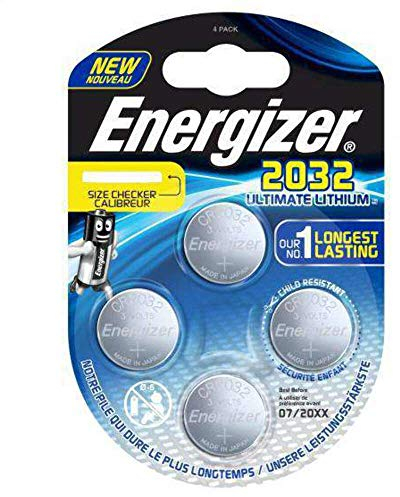 Energizer Ultimate Lithium Coin Cells, Pack of 4