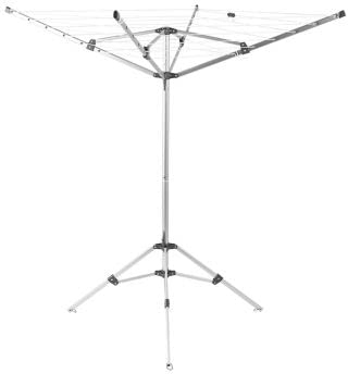 lakeland Free-Standing Outdoor Rotary Airer 158.5cm – Place-Anywhere Clothes Airer 19m Drying Space