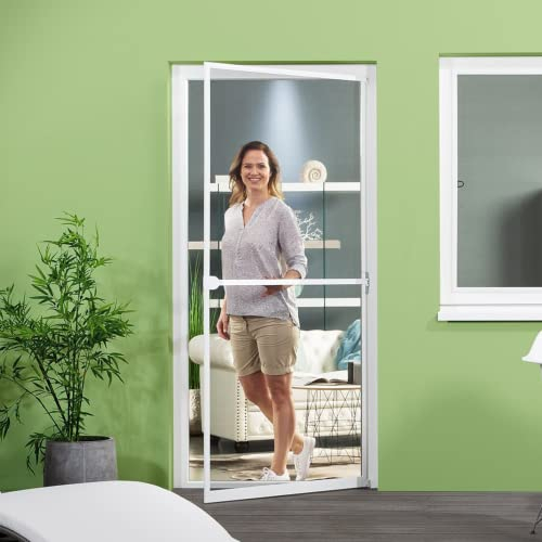 empasa Insektenschutz Fliegengitter Tür mit Alurahmen START individuell zuschneidbar Selbstbausatz weiß, braun oder anthrazit als Selbstbausatz