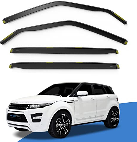EdgeVisors Wind Deflectors for Range Rover Evoque MK1 5 Door SUV (2011-2019) 4pc Set | In-Channel Rain Guards & Accessories