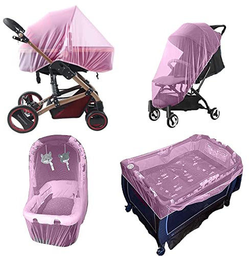 Zanzariera Passeggino Universale, Zanzariere Carrozzina per Neonati per Protezione da Vespe,Zanzare e Insetti,Tessuto a Rete Fina Copri Ovetto Neonato,Copri passeggino lavabile Neonati Culla e Lettino