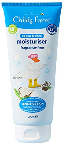 Childs Farm | Kids Moisturiser 200ml, Unfragranced, Soothes and Hydrates, Suitable for Dry, Sensitive and Eczema-Prone Skin