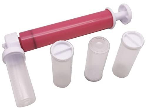 QANYEGN Manual Cake Airbrush Kit, Multipurpose Decorating Tool with 4 Empty Bottles, Cookie Airbrush Machine for Bakery Decoration