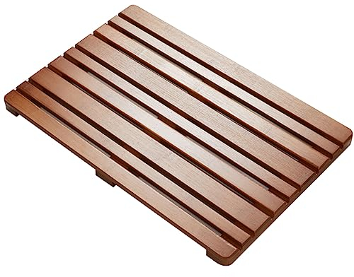 Bambus Duschmatte Indoor & Outdoor Bambusmatten Outdoor Duschmatten rutschfeste Bodenmatten Badewannen Spas Saunen Eingänge Schwimmbäder Leicht zu reinigen (Braun)