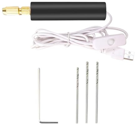 Fulenyi perceuse électrique, Petite perceuse à Main - Ensemble de perceuse électrique portative | Kit d'outils manuels de perceuse à Main Rechargeable USB, Petite perceuse pour Le Bricolage, la