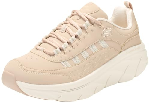 Skechers D'lux Walker 2.0 Golden Step Sneaker für Damen, Taupe, 38 EU