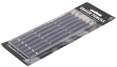 Tbest 6-teiliges Radierstift-Set aus Premium-Holz, Leicht zu Löschen, Bequem, Breite Anwendung, Radierstift für Skizzen, Illuion, Radiergummi, Bleistift, Radiergummi, Radiergummi,