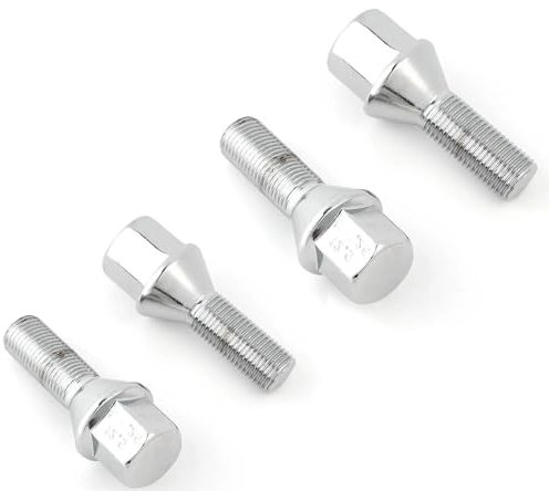 Kompatibel Mit Jeep Für Renegade 2015–2018 Für Compass 2017–2019 Für Cherokee 2014–2019 4 Stück M12 × 1,25 Auto-Radbolzen Radschrauben 28 Mm Radschraubenmuttern
