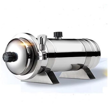 Sous le filtre à eau de l'évier, 2000L/h purificateur d'eau lavable PVDF Ultra Filtration/filtre à eau du robinet/filtration d'eau potable 0.01ml SUS304 (diamètre 102mm) pour cuisine, salle de bain, c