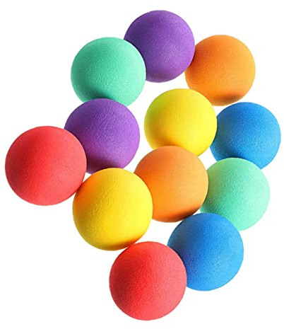TOYANDONA Lot de 24 Balles en Mousse Eva Souples et Légères pour Garçon et Filles et Adultes, Jouets Relaxants pour Améliorer Mobilité et Dextérité Couleur Aléatoire