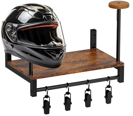 Estante para sombreros de motocicleta, organizador de almacenamiento para sombreros, organizador de sombreros con 4 clips, soporte de exhibición de seguridad para sombreros, estante de almacenamiento