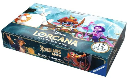 Ravensburger Disney Lorcana: Azurblaues Meer - Display mit 24 Booster Packs (Deutsch)