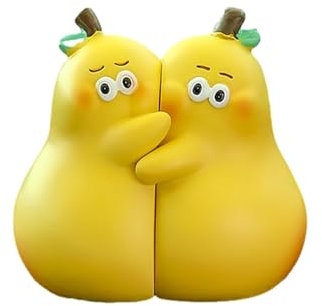 Generisch Auto Innenausstattung Puppe niedlich, niedliche Auto Dashboard Spielzeugfigur,2X Harz Cartoon birnenförmige Figuren | Home Table Decoration für den Arbeitsplatz für Heimarbeit