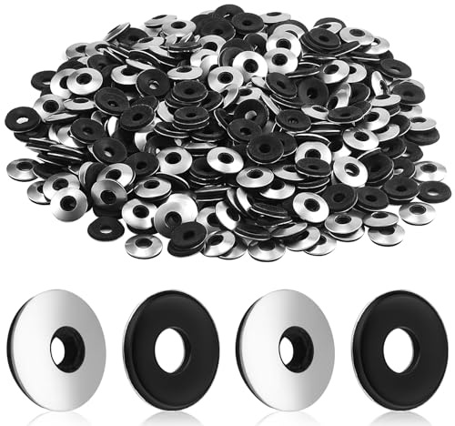 ENUTROF Arandelas Selladas de Sellado Arandela Neopreno EPDM m5.5x16mm | 300 Piezas Estanqueidad Vulcanizada Acero para Aparatos Eléctricos Maquinaria Industrial Construcción