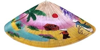 LP Divertissements Lot de 3 - Chapeau chinois avec motifs peints adulte
