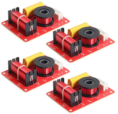 Janasiba 4X 130W Lautsprecher Frequenz Weiche 2 Wege Hoch Niedrig 8 Ohm Frequenz Teiler für 6 Lautsprecher