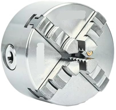 Mandrino for tornio a 4 griffe da 4 pollici K12-100 Mandrino da 100 mm con accessori for macchine utensili autocentranti