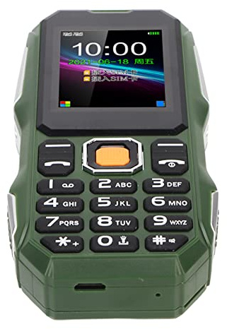 Cryfokt W2021 1,8-Zoll-Seniorentelefon mit Umweltschutznetzwerk, Großer Taste und Vollständigem Sprachassistenten für Senioren (GREEN)