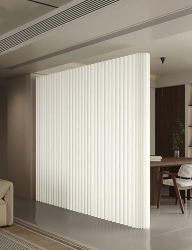 Aeovot Ohne Bohren Raumteiler Ideen, Faltbare Ziehharmonika Raum Trennwand Büro, Kraftpapier Separator Room Divider Wall, Mobil Raumtrenner Lamellenwand Raumteiler Paravent Innen