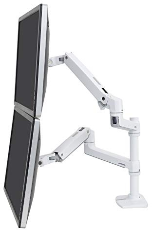 ERGOTRON 45-492-216 LX Doppelschirmlösung für Tischmontage LX hoher Pfahl
