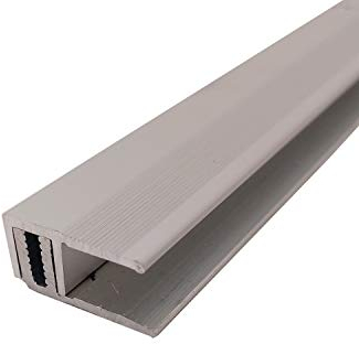 ufitec Profilsystem für Parkett- und Laminatböden für Belagshöhen von 7-16 mm Abschlussprofil silber 270 cm - viele Farben lieferbar (Abschlussprofil, Silber, 270 cm länge)