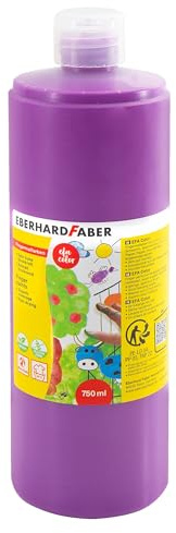 Eberhard Faber 578933 – fingerfärg EFA-färg, manganviolett, 750 ml, snabbtorkande och tvättbar
