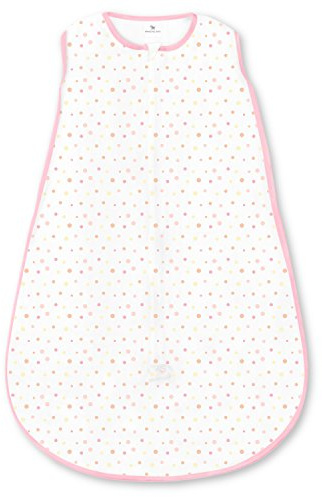 Fantastisk baby mikrofleece sovsäck med 2-vägs dragkedja 6-12 månader Multi Pink