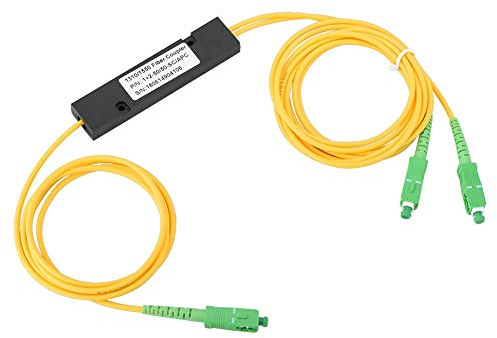 DEWIN Glasfaserkabel Splitter, Glasfaser Kabel SC APC 1X2 FBT Singlemode Glasfaser Splitter SC/UPC PCL Splitter
