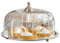 Loberon Kuchenglocke Allaire - Tortenplatte Mit Fuß & Glasglocke Für Kuchen & Torte - Backzubehör Aus Glas & Edelstahl - ø 32,5 cm
