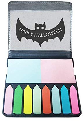 Hallowmas schwarze Fledermäuse Happy Halloween selbstklebende Notizzettel Farbe Page Marker Box