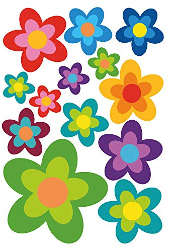 13 Aufkleber Auto Hippie Blumen Flower Power Sommer perfekt für VW Bulli California