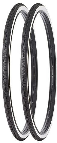P4B | 2X 28 Zoll Fahrradreifen (40-635) 28 x 1 1/2 | Reifen in Schwarz