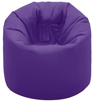 Ready Steady Bed Poltrona Sacco Pouf da Giardino, Puffo per Sedersi Bambini e Adulto da Interno ed Esterno, Comodo Schienale Pouf Poltrona Sacco, Pouf a Sacco Resistente all'acqua (1, Viola)