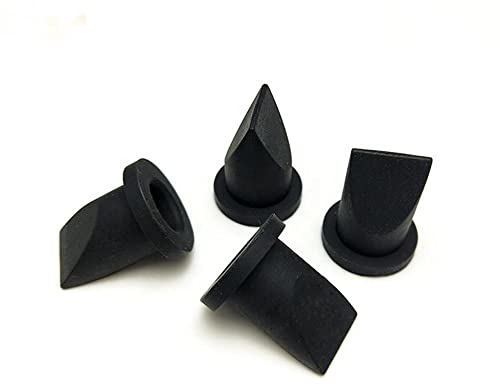 UP100 10 Pieces Black Silicone Duckbill Valve One-Way Check Valve 9 x 4 x 9mm for Liquid and Gas Backflow Prevent