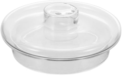 DOITOOL Glass Teapot Lid Replacement 3.3 Inch Clear Borosilicate Cover with Filter for Household Tea Kettle Accessories Easy Install and Heat Resistant