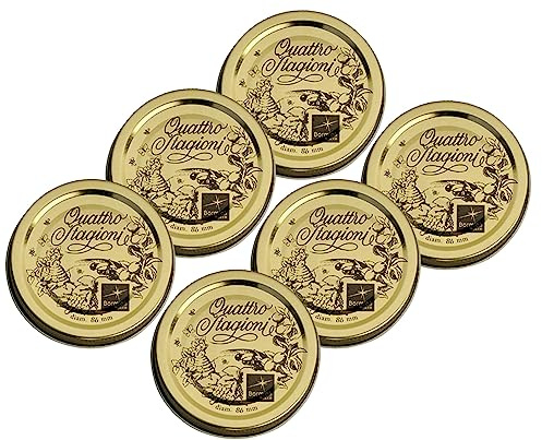 Quattro Stagionie Metall - Ersatzdeckel 86mm - 6 Stück -
