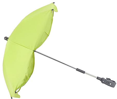 Universeller Kinderwagen-Sonnenschirm, Tragbarer Klappbarer Regenschutz für Kinderwagen, Grün mit Silberkleber