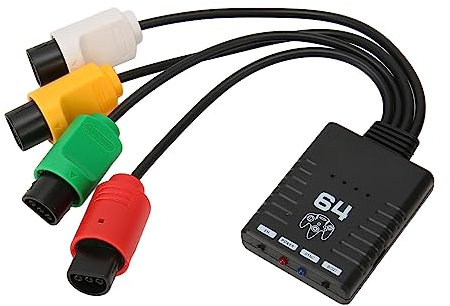 Brilluxa Adaptateur de Manette, convertisseur Bluetooth, Adaptateur sans Fil pour N64, Compatible Xbox One S, Switch Pro, Switch Joycon, Wii, PS3, PS4, PS5, connecteur USB pour Console de Jeu