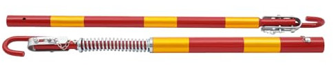 FUROMG PKW Auto Abschleppstange Pannenhilfe Anhängerkupplung LKW Zugkraft 175cm,Sicherheits Abschleppstange Auto 5T PKW GED mpft Schleppstange