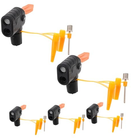 GOOHOCHY 5stücke Fahrrad-steuersatz-abstandshalter Mit Pumpen-luftdüse Und Luftpumpendüsen Kompatibel Als Fahrradreifenpumpenadapter Für Standpumpe Fahrradventiladapter Als