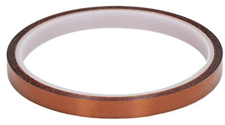 GYZOUKA Cinta Adhesiva Aislante de Alta Temperatura, Juego de Cinta Adhesiva de Excelente Adhesividad, Color té, 10 Uds. (8mm)