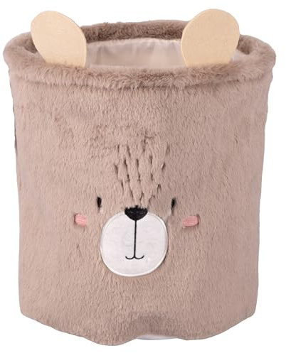 Panier ours à linge en polyester effet fourrure, Les Petites