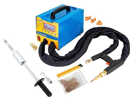 Dent Repair Machine 220V 2000A 3KW Professional Stud Welder & Paintless Dent Puller Kit with 7 Modes, 9 Power Levels, LED Display, Spot Welding Machine for Auto Body Repair, Metal Work