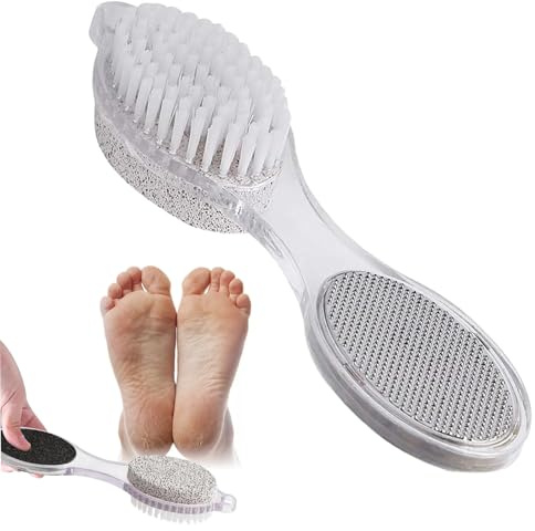 Pumice Stone for Feet – 4-in-1 Exfoliating & Callus Removal Tool, Gentle Foot Scrubber for Smooth & Soft Skin, Ergonomic Design