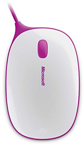 Microsoft Express Mouse Souris optique 3 bouton(s) filaire USB blanc, rose