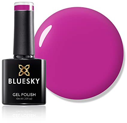 Bluesky Gel Nail Polish, Very Berry Neon17, 10 ml Bright, Candy, Neon, Red, Long Lasting, Chip Resistant, 10 ml (Requires Drying Under UV LED Lamp)