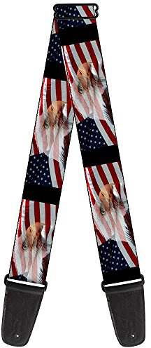 Buckle-Down GS-W30107 Gitarrengurt American Eagle Flags